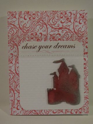 Chase your dreams card - acrylic castle Chase your dreams card - acrylic castle