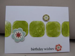 Acrylic birthday card with alcohol ink on card Acrylic birthday card with alcohol ink on card