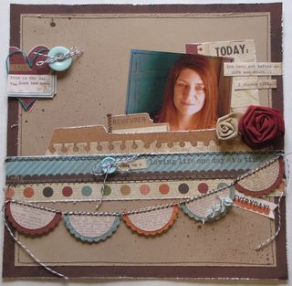 Today, I choose Life - Scrapbook Magazine Sketch #2 - Cathy Schellenberg