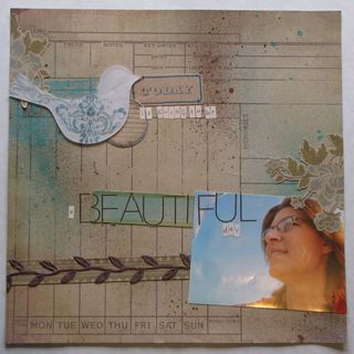 A beautiful day - Scrapbook Magazine Sketch #1 - Cathy Schellenberg