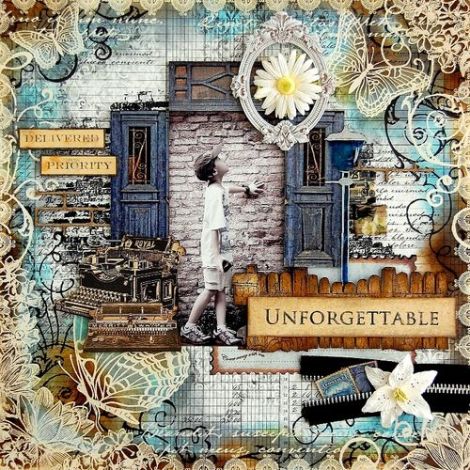 Clear Scraps (acrylic lamp post)