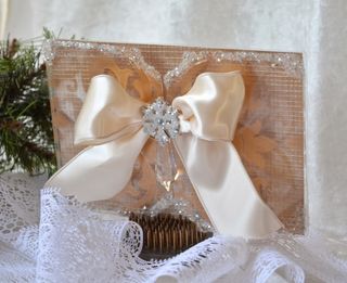 Clear Scraps DCVW Holiday Christmas Card Snow Glitter Pinky Hobbs2