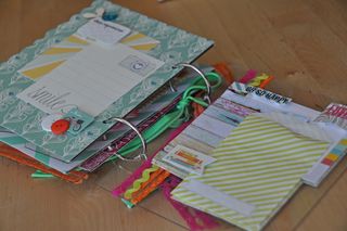 Clear scraps_mini album_acrylic_chipboard_nancykeslin