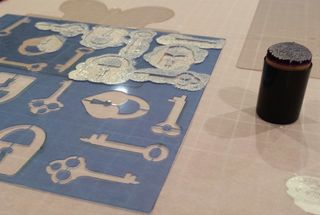 Breaking Free Card gesso application Breaking Free Card gesso application