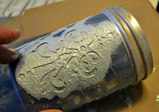 Stenciled mason jars stencil Stenciled mason jars stencil