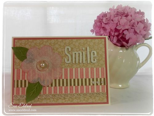 Smile Card for Clear Scraps Sue Eldred July 2014