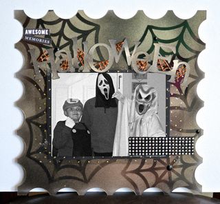 Clear Scraps Samantha Walker Halloween Spiderweb Layout Stencils Krylon Pinky Hobbs3 Clear Scraps Samantha Walker Halloween Spiderweb Layout Stencils Krylon Pinky Hobbs3