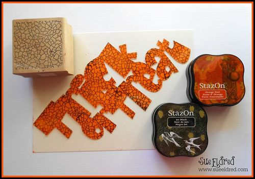 Clear Scraps Trick or Treat Sign Details