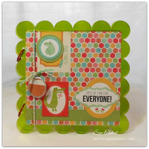 Clear Scrap and Kaisercraft Scalloped Album