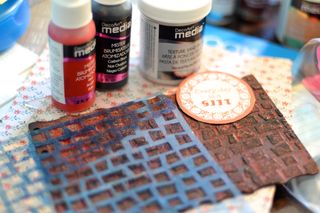 Clear Scraps Mixable House Album Pinky Hobbs Deco Art Brick Mascil Sand Texture02