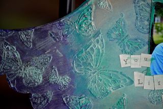 Clear Scraps Acrylic Wing Mixed Media Hanging Pinky Hobbs Modeling Paste Mica Powder3