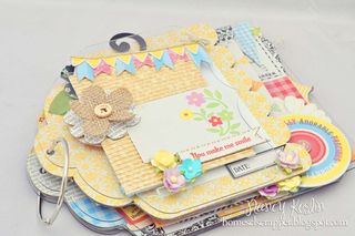 You make me smile_mini album_clear scraps_nancy keslin