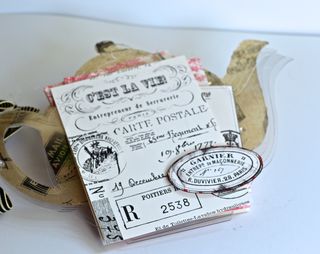 Clear Scraps Acrylic Teapot Mini Album Pinky Hobbs Canvas Corp4