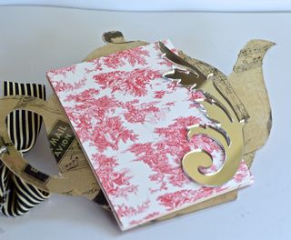 Clear Scraps Acrylic Teapot Mini Album Pinky Hobbs Canvas Corp6