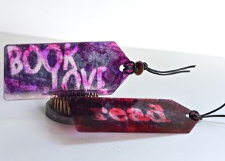 Clear Scraps Alcohol Ink Stazon Pinky Hobbs Bookmarks1