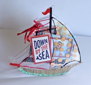 Clear Scraps Sailboat Mini Album Pinky Hobbs1