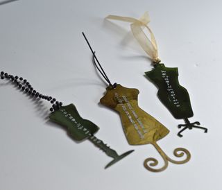 Dress Form Bookmarks Krylon Alcohl Ink Pinky Hobbs4