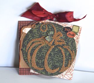 Pumpkin Stencil Circle Album Clear Scraps Pinky Hobbs2