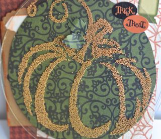 Pumpkin Stencil Circle Album Clear Scraps Pinky Hobbs3