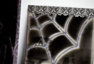 Halloween Spider Acrylic Cards Spray Paint Pinky Hobbs3