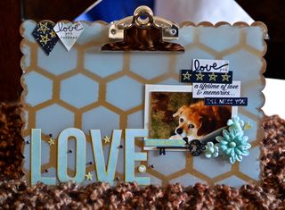 Clear Scraps Memory Pet Acrylic Clipboard Pinky Hobbs3