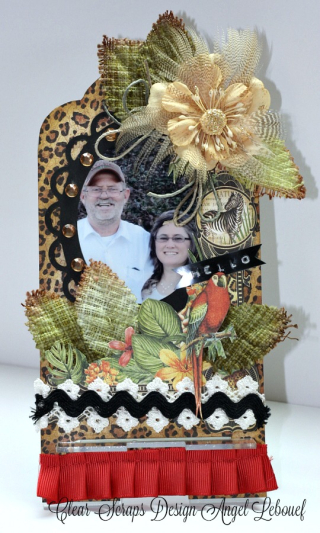 Clear Scraps Phone Holder-Angel Lebouef