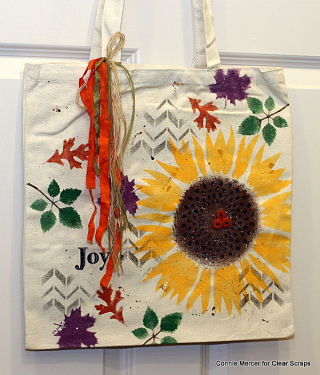 Clear scraps_sun flower stencil_c. mercer