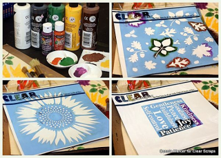 Sunflower stencil_clear scraps_c.mercer