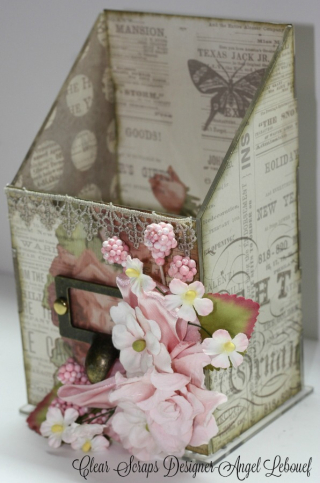 Acrylic Box-Clear Scraps-Angel-1
