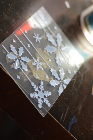 Clear Scraps Clear Snowflake Card by Pinky Hobbs - 2