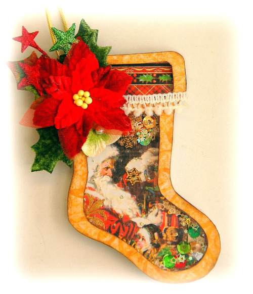 Altered Stocking Shaker by Irene Tan 01 Altered Stocking Shaker by Irene Tan 01