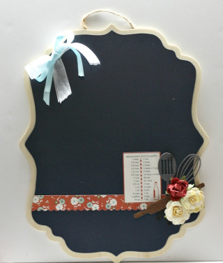 Utensil Chipboard Pieces Chalkboard-Angel