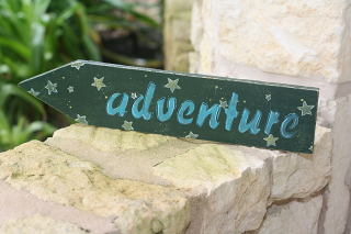 Adventure stencil_clear scraps_word stencil_c.mercer