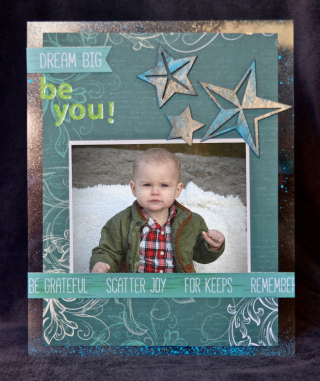Clear Scraps Chip Embellishments Star Layout Pinky Hobbs - 2