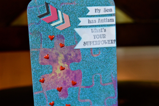 Clear Scraps Autism Stencil Puzzle April Tag by Pinky Hobbs - 2 Clear Scraps Autism Stencil Puzzle April Tag by Pinky Hobbs - 2