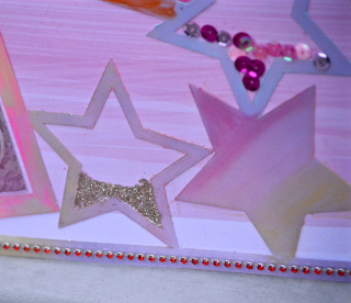 Clear Scraps Acrylic Layout Stars Hello Kitty Pinky Hobbs - 4