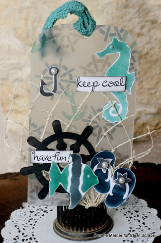 Acrylic tag_clear scraps_june tag_c. mercer Acrylic tag_clear scraps_june tag_c. mercer