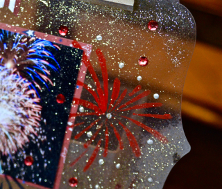 ClearScraps  Acrylic Clipboard Fireworks Pinky Hobbs - 2