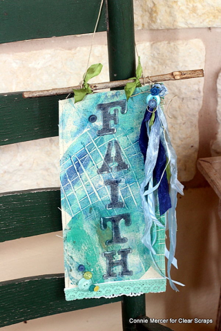 Clear scraps_mixed media_faith stencil_c. mercer Clear scraps_mixed media_faith stencil_c. mercer