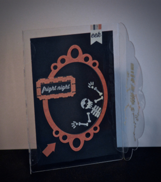 Clear Scraps Skull Stencil Send It Clear Card Pinky Hobbs - 2