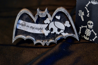 Clear Scraps Skull Stencil Pinky Hobbs - 2