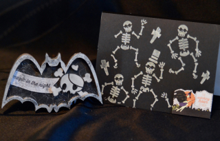 Clear Scraps Skull Stencil Pinky Hobbs - 2