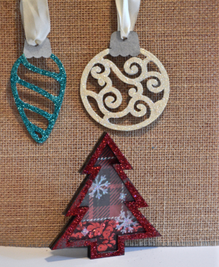 Clear Scraps Holiday Glitter Ornament and Shaker by Pinky - 1 Clear Scraps Holiday Glitter Ornament and Shaker by Pinky - 1