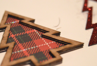 Clear Scraps Holiday Glitter Ornament and Shaker by Pinky - 6 Clear Scraps Holiday Glitter Ornament and Shaker by Pinky - 6