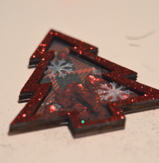 Clear Scraps Holiday Glitter Ornament and Shaker by Pinky - 7 Clear Scraps Holiday Glitter Ornament and Shaker by Pinky - 7