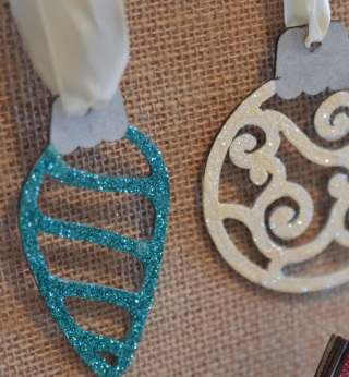 Clear Scraps Holiday Glitter Ornament and Shaker by Pinky - 2 Clear Scraps Holiday Glitter Ornament and Shaker by Pinky - 2