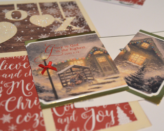 Clear Scraps XOXO Acrylic Holiday Card Layout by Pinky Hobbs - 9