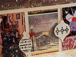 Clear Scraps XOXO Acrylic Holiday Card Layout by Pinky Hobbs - 2