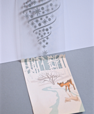 Clear Scraps Tree Stencil Christmas Card by Pinky Hobbs - 2