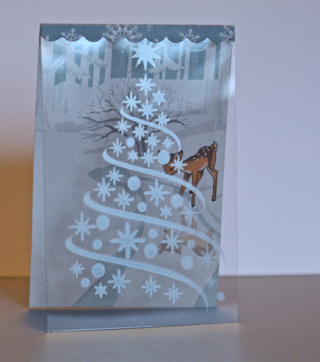 Clear Scraps Tree Stencil Christmas Card by Pinky Hobbs - 2